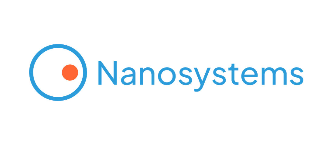 Logo Nanosystems transparent background white pictogram