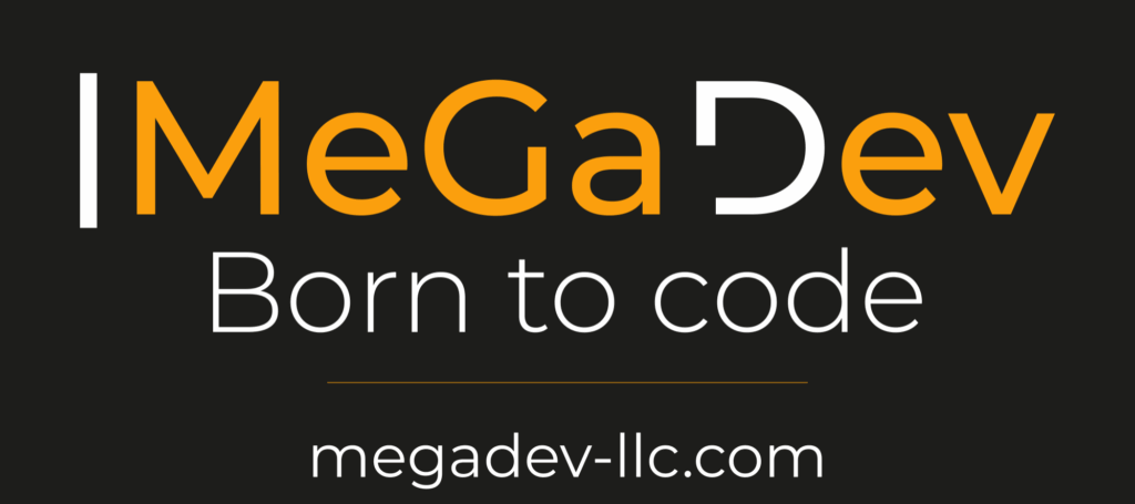 Лого MeGaDev чёрный фонсайт